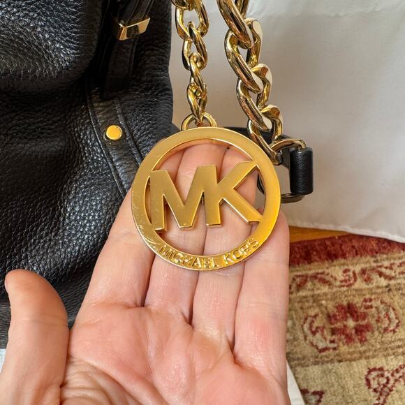 Michael Kors Astor Studded Black Leather Hobo Bag - Like New - Picture 10 of 16